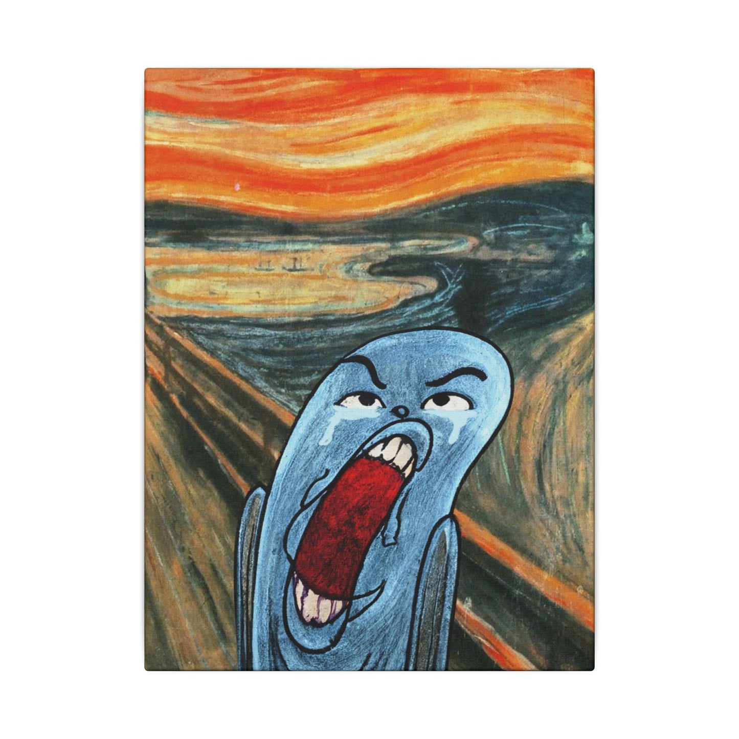 The Ugly Smell Scream canvas print