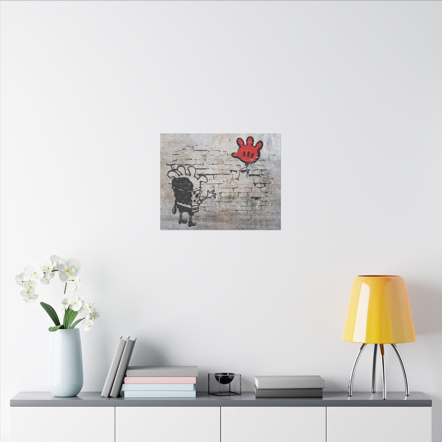Sponge with Balloon 20" x 16" canvas print