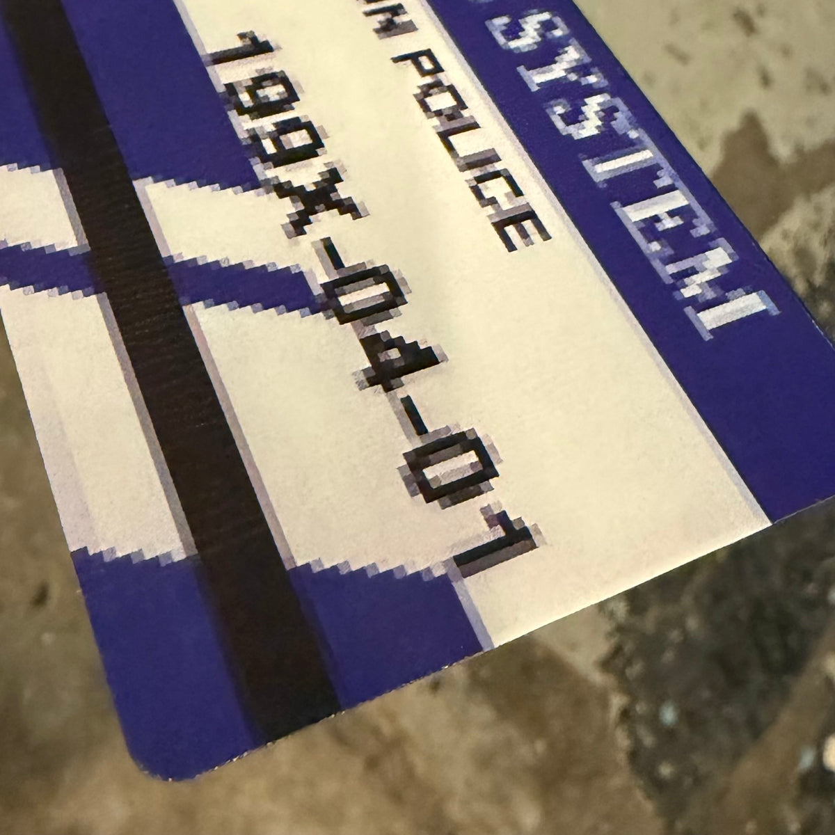 Raccoon Police Gate Keycard credit card skin