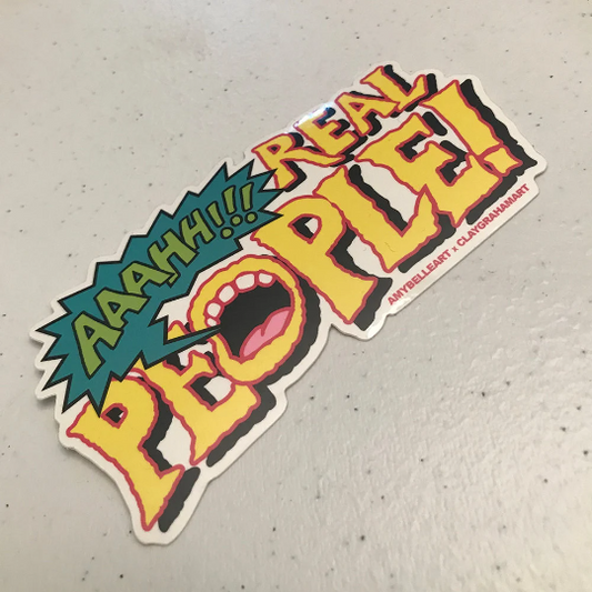 AAAHH!!! Real People! vinyl sticker