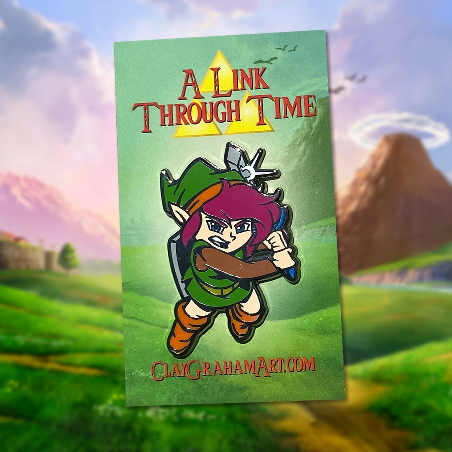 A Link Through Time 2" Hard Enamel Pin