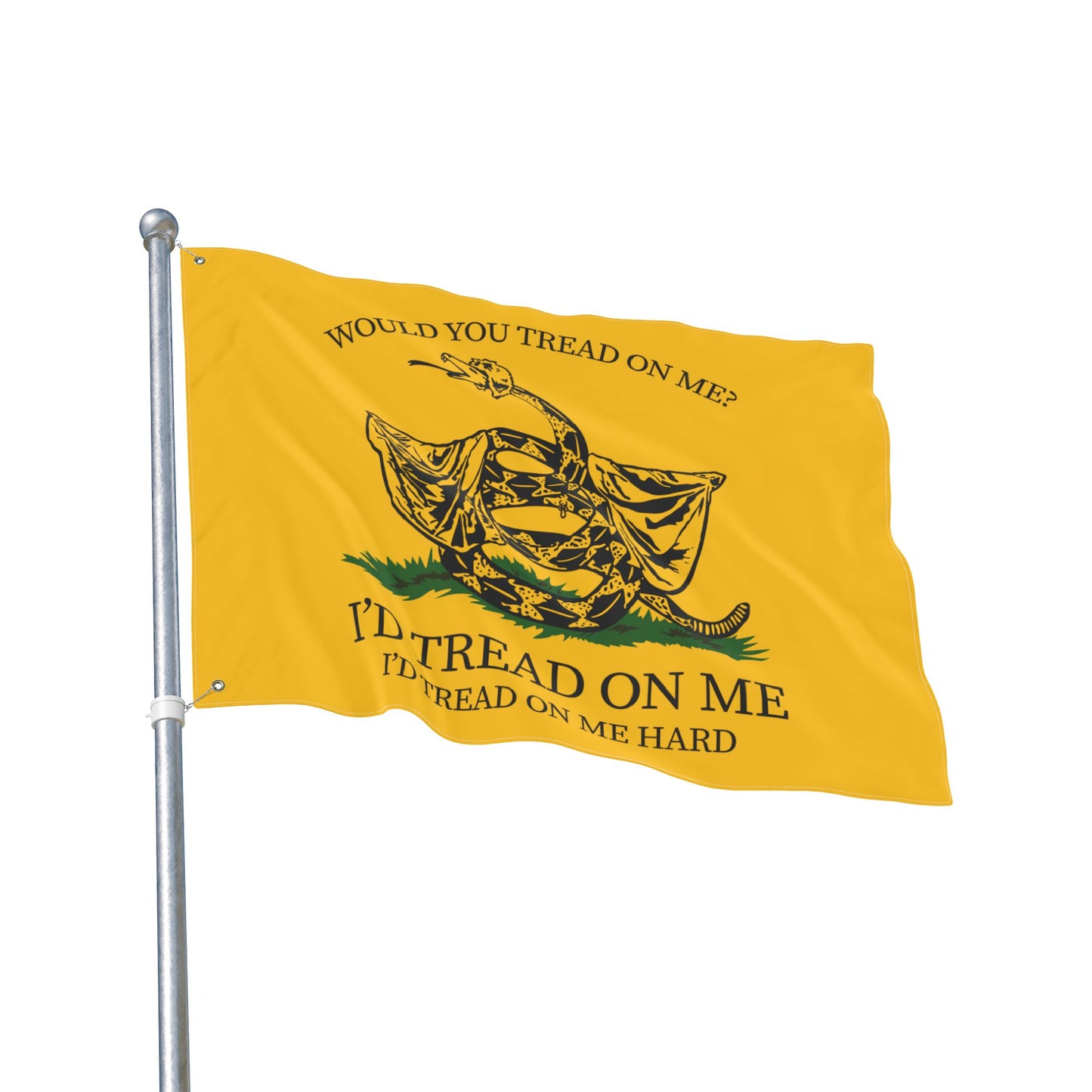 Would You Tread On Me? double-sided flag