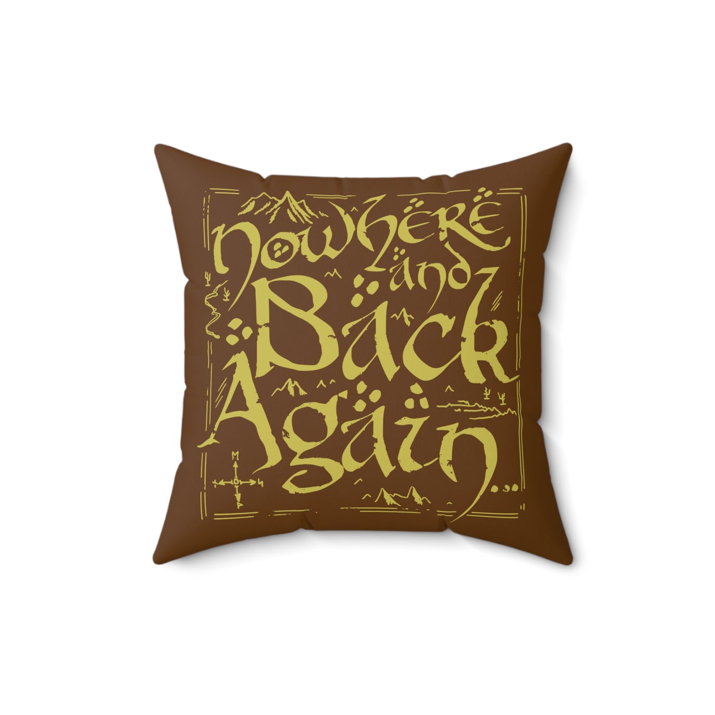 Nowhere and Back Again throw pillow