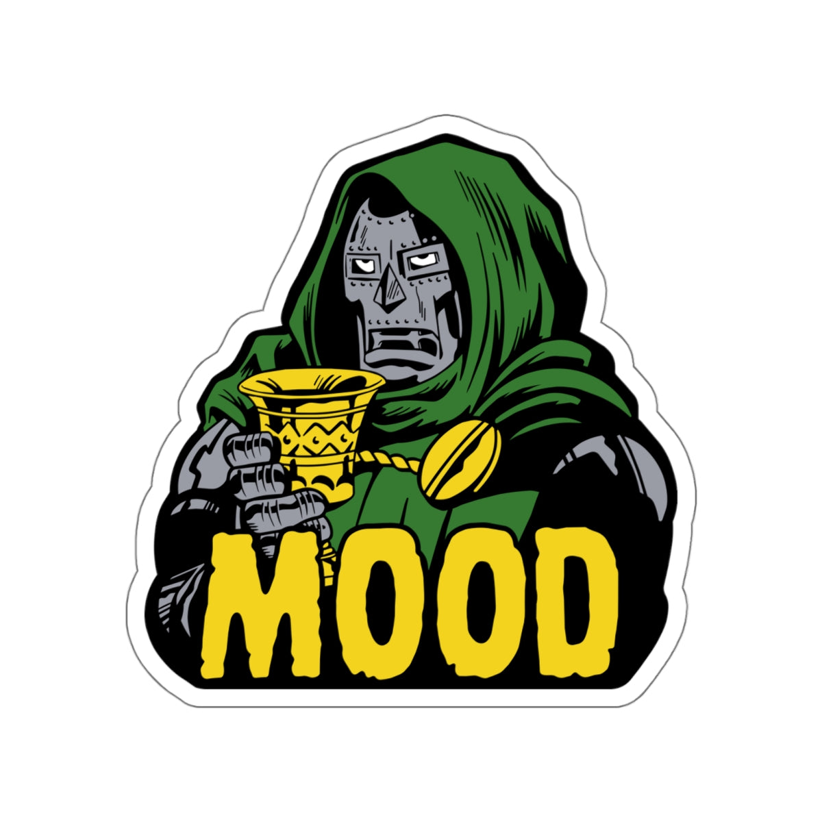 DOOM MOOD vinyl sticker