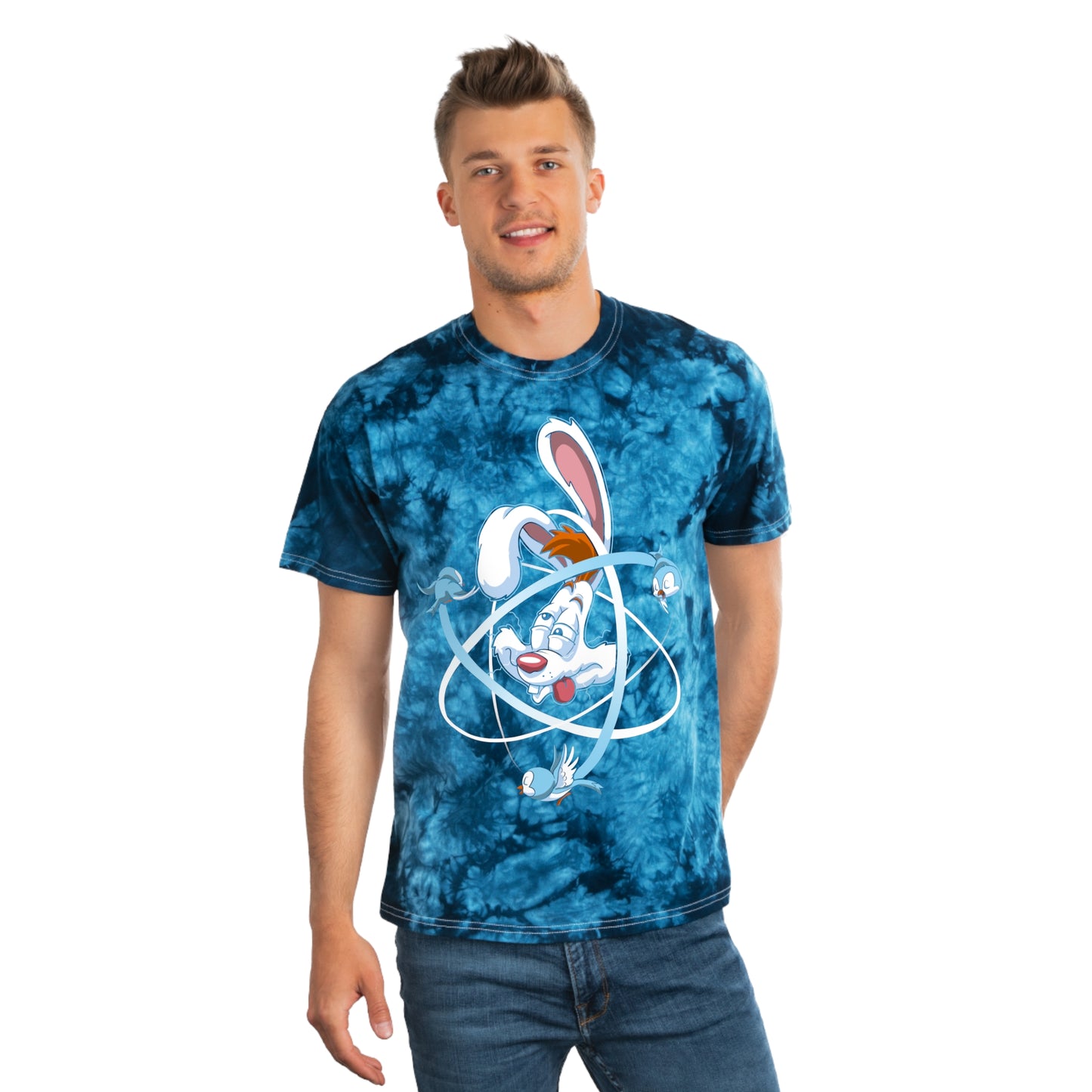 Cartoon Science tie-dye t-shirt