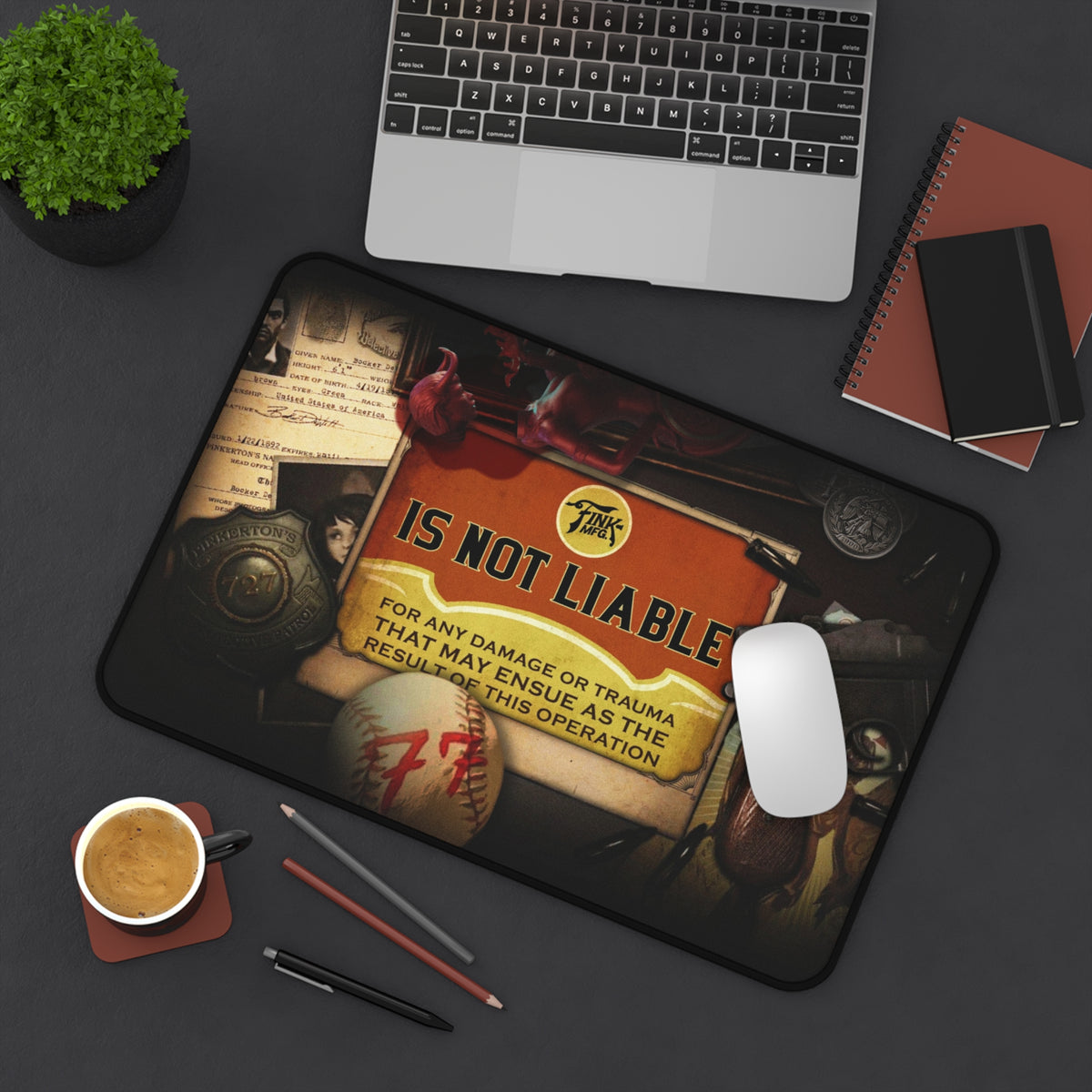 Infinite desk mat