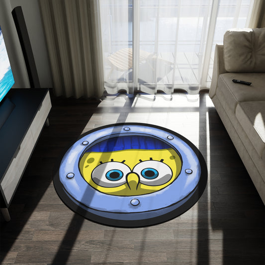 Indoors round rug
