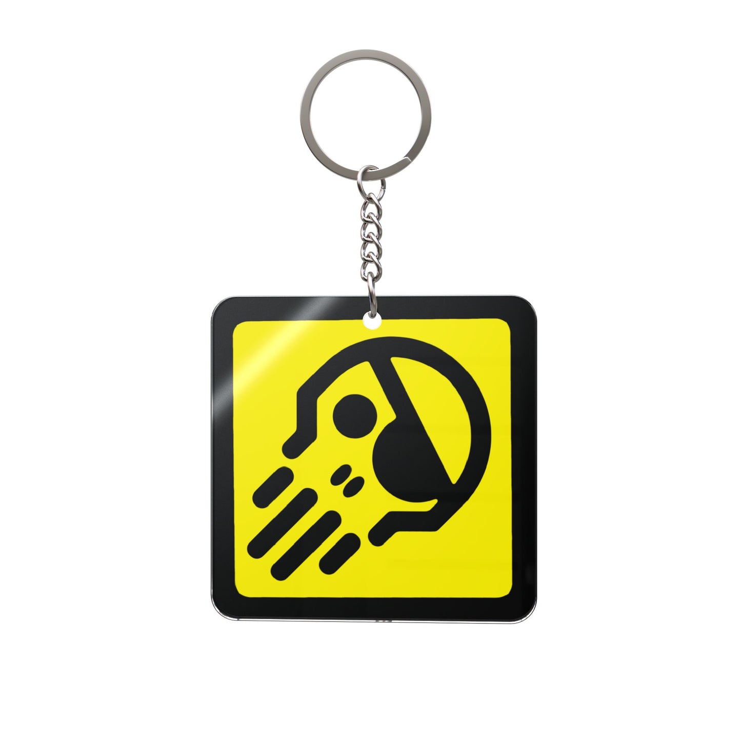 Crash Override acrylic keychain