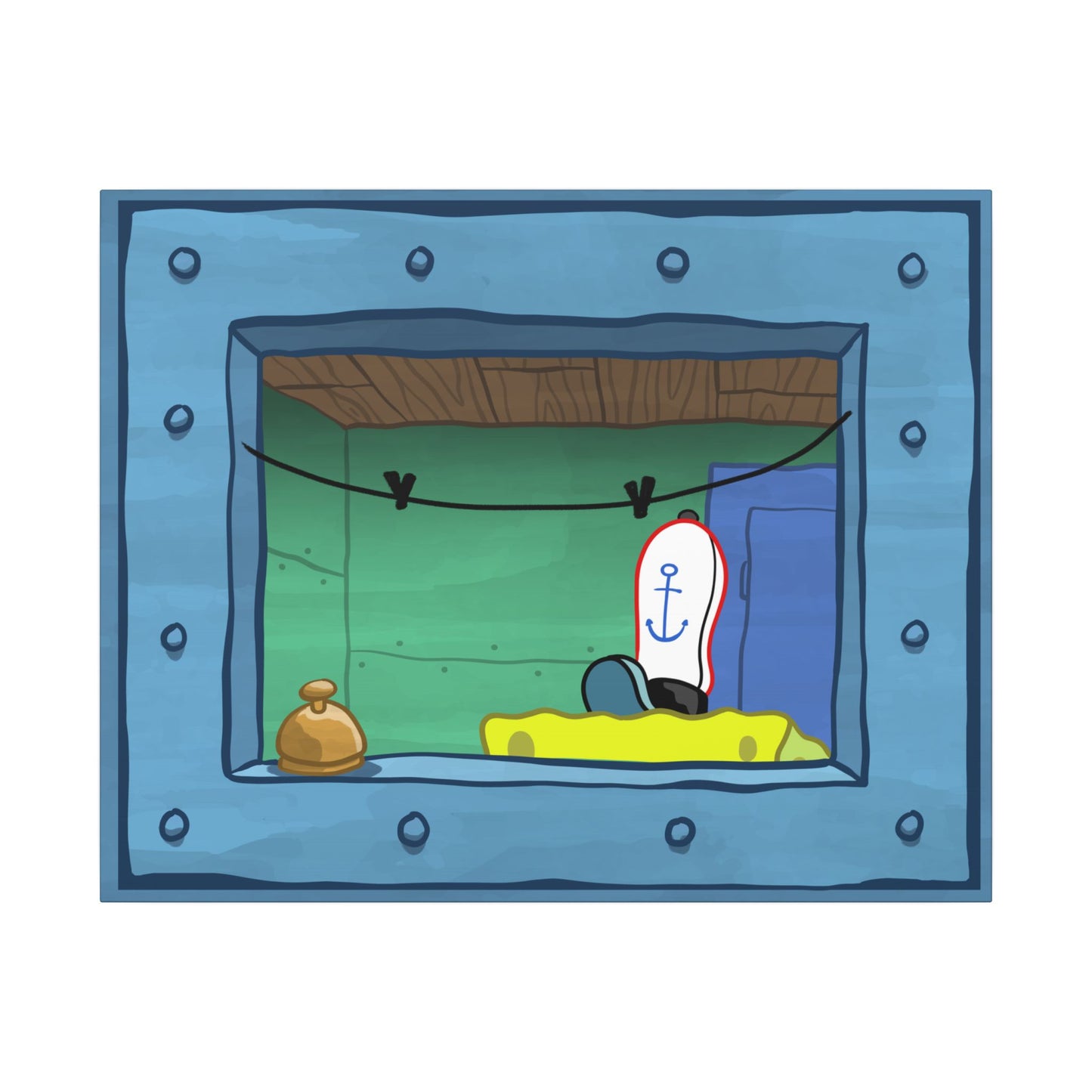 Fry Cook Window canvas print