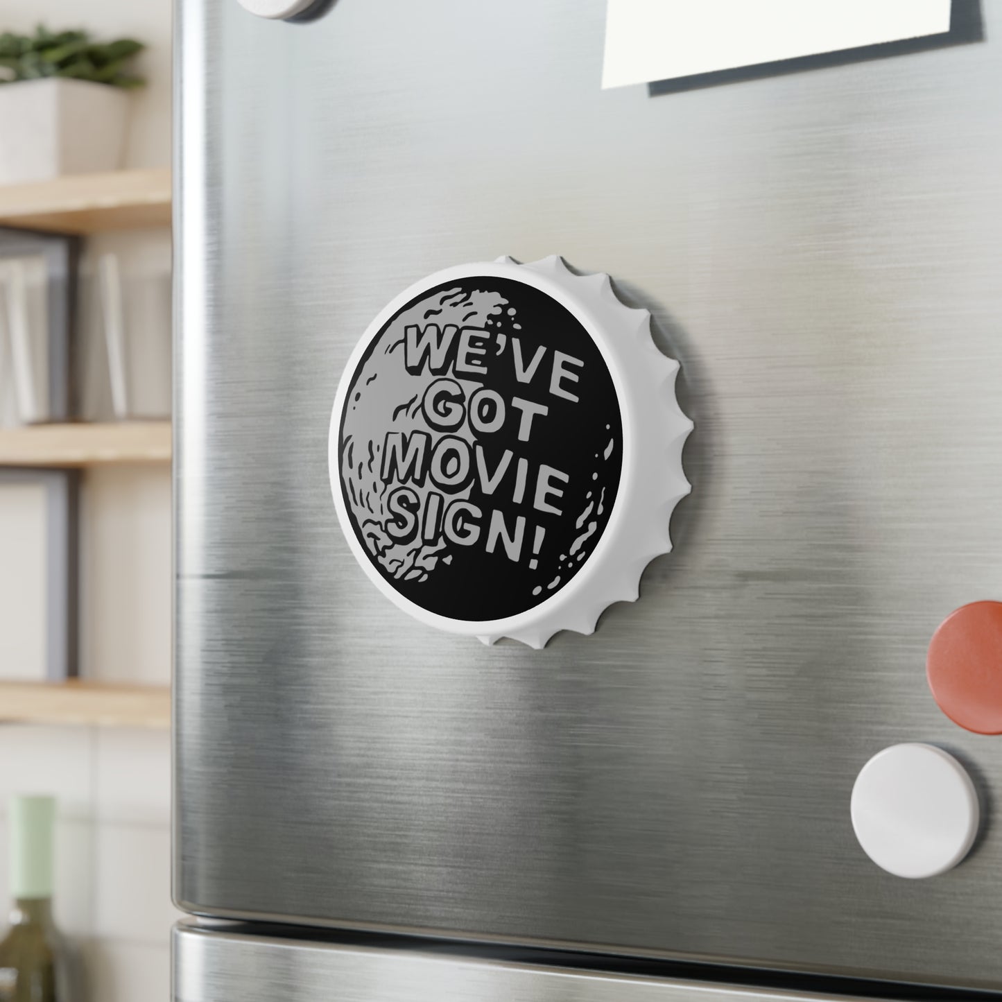 Movie Sign magnetic bottle opener