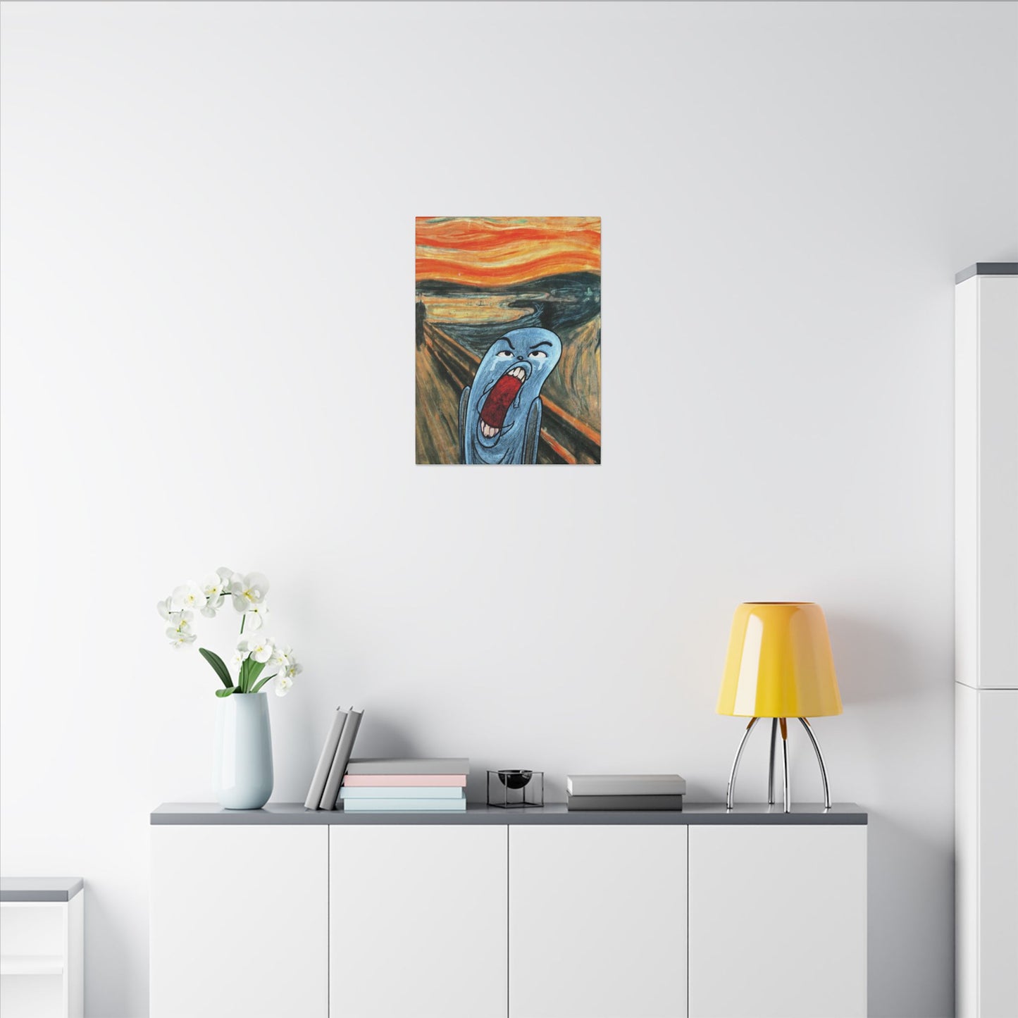 The Ugly Smell Scream canvas print