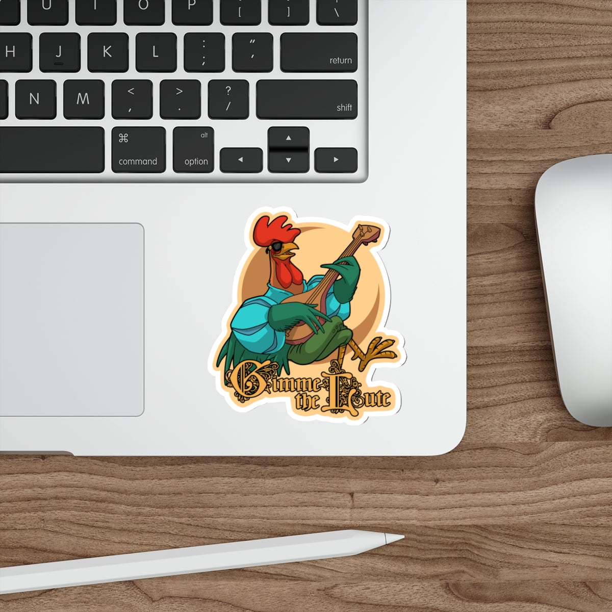 Gimme the Lute vinyl sticker