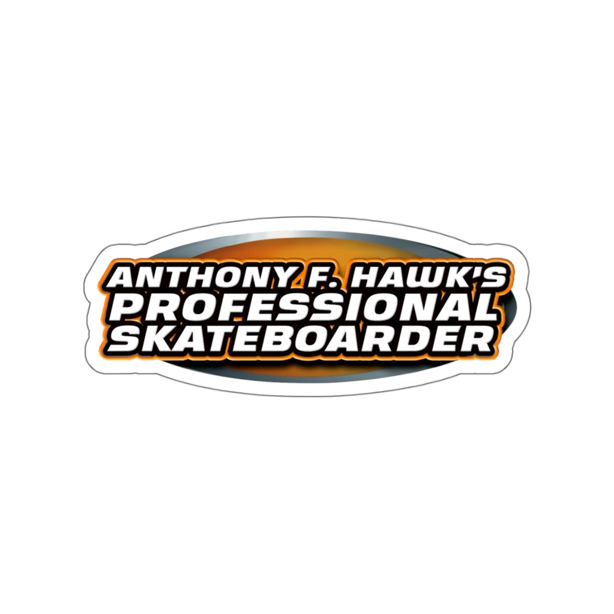 Anthony F Hawk's Professional Skateboarder vinyl sticker