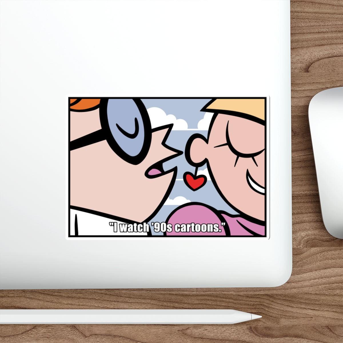 I Watch '90s Cartoons vinyl sticker