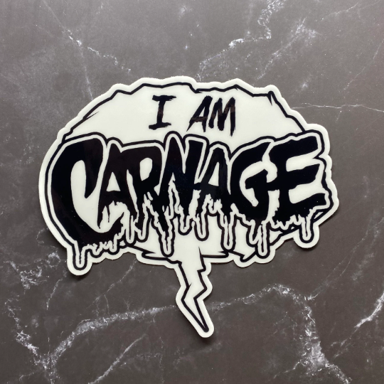 Symbiotic Relationship Glow in the Dark vinyl stickers