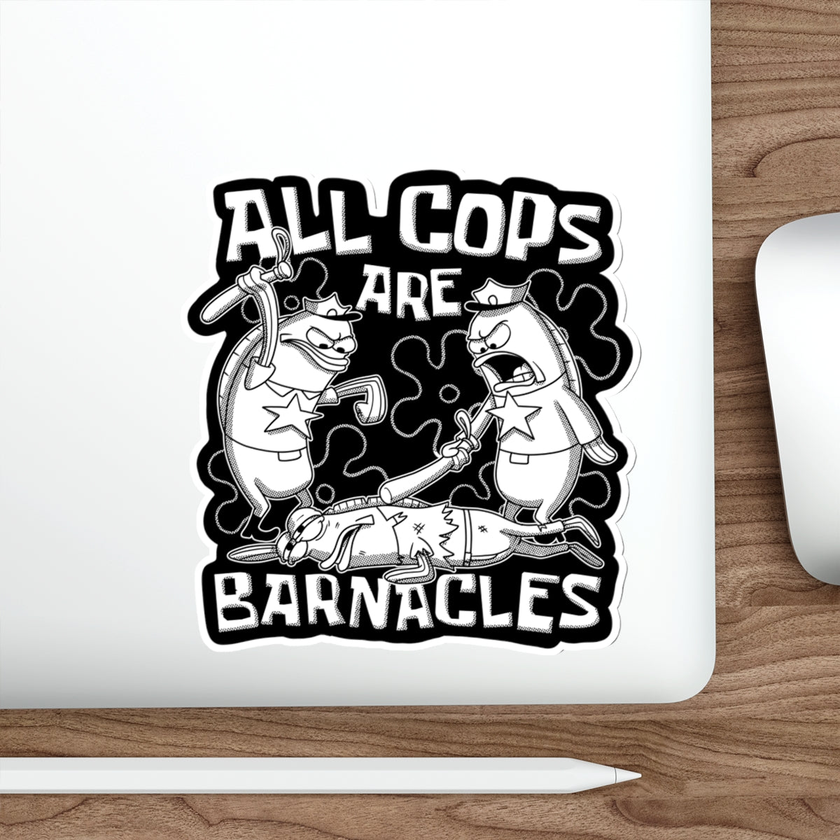 All Cops Are Barnacles V2 vinyl sticker