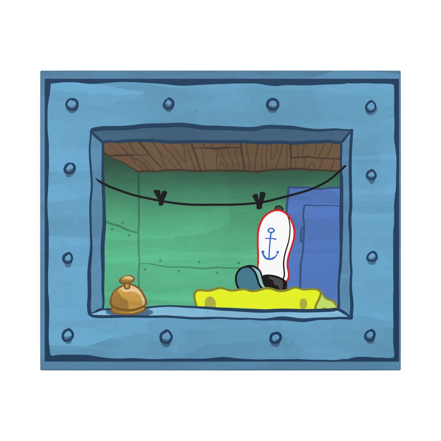 Fry Cook Window canvas print