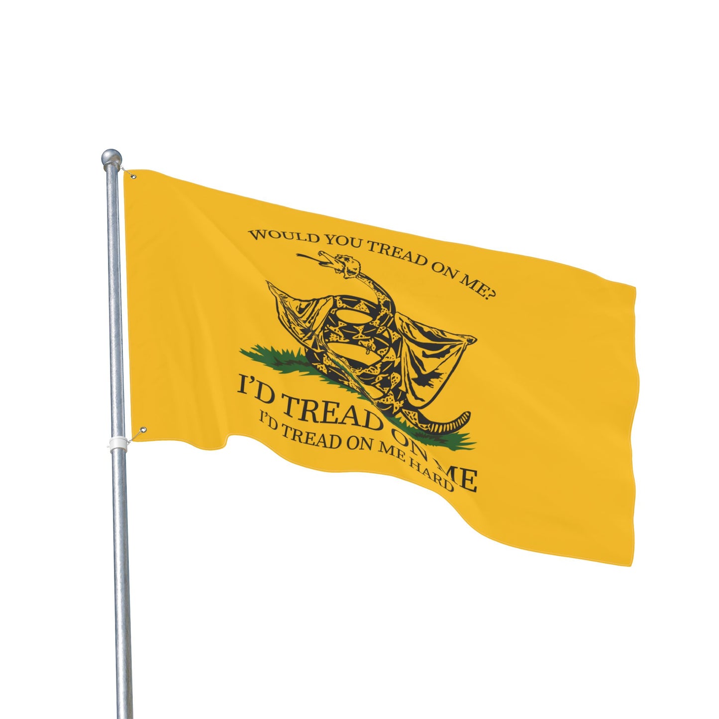 Would You Tread On Me? double-sided flag
