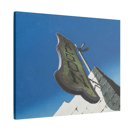 $$60,000,000,000 Saloon 20" x 16" canvas print