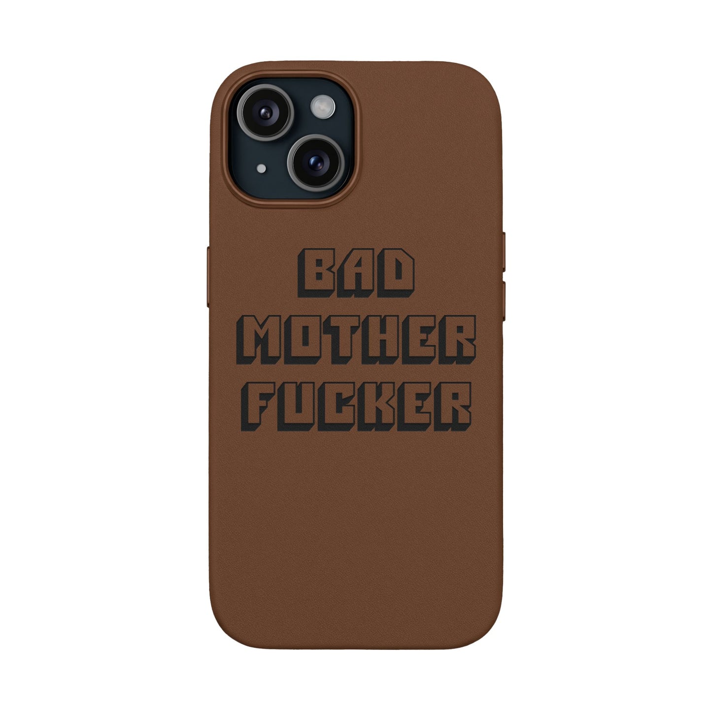 Bad MF faux leather phone case