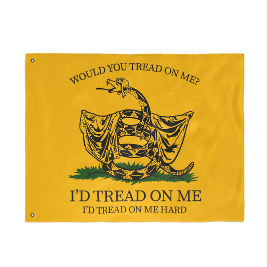 Would You Tread On Me? double-sided flag