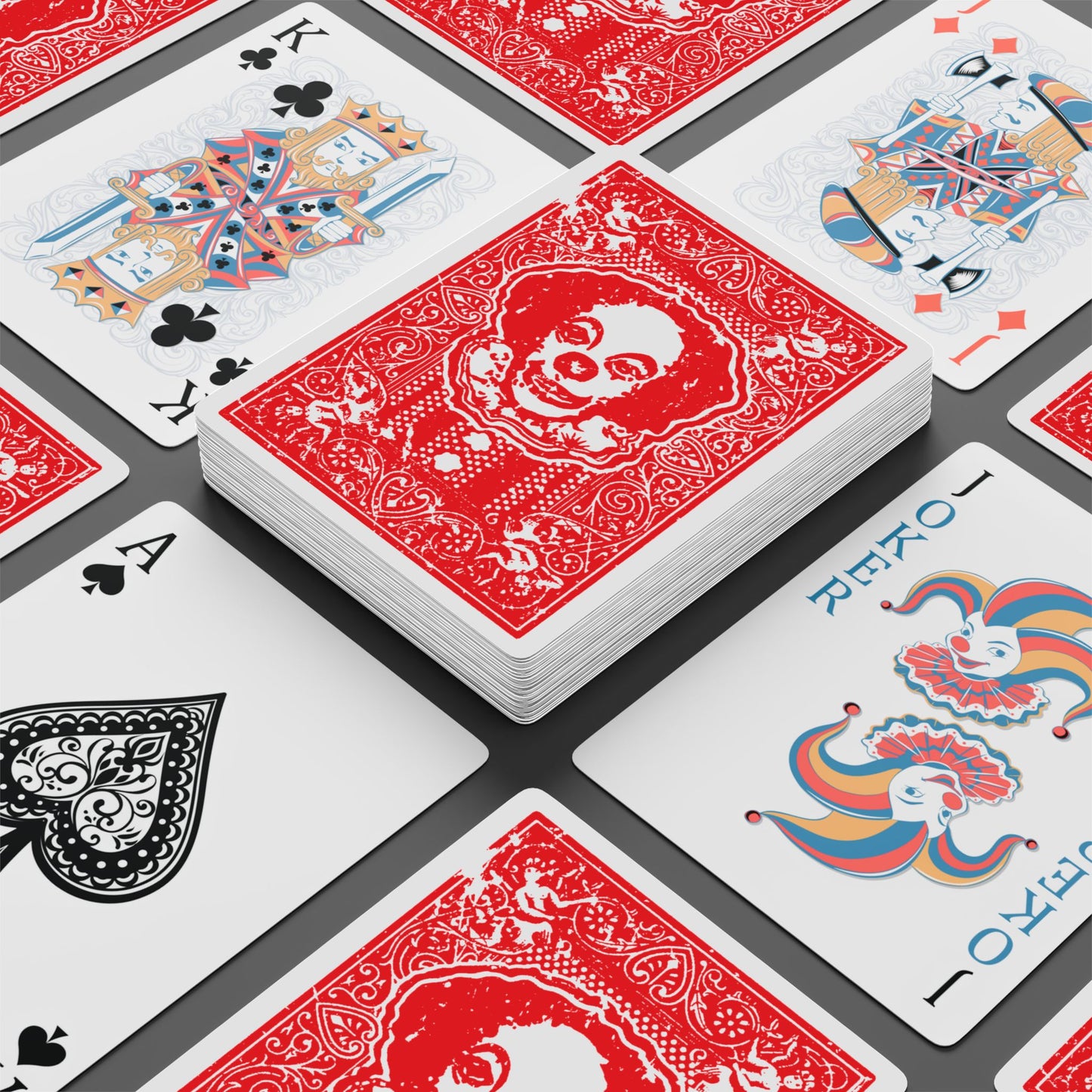 Dancing Clown playing cards