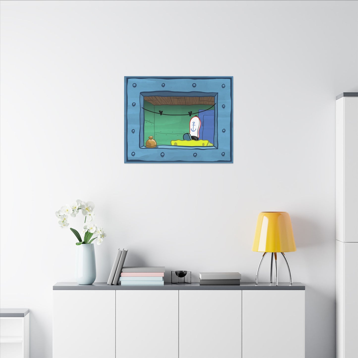 Fry Cook Window canvas print
