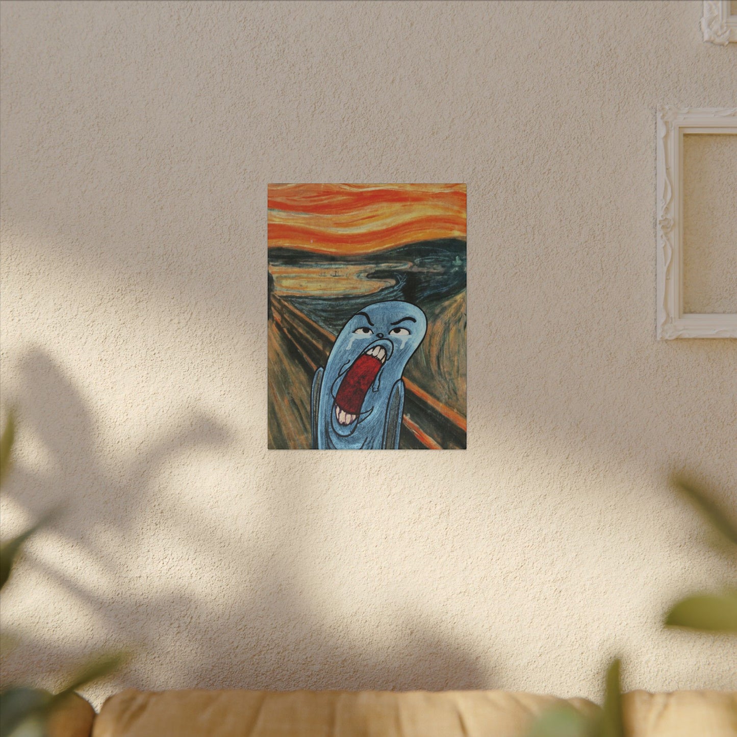 The Ugly Smell Scream canvas print