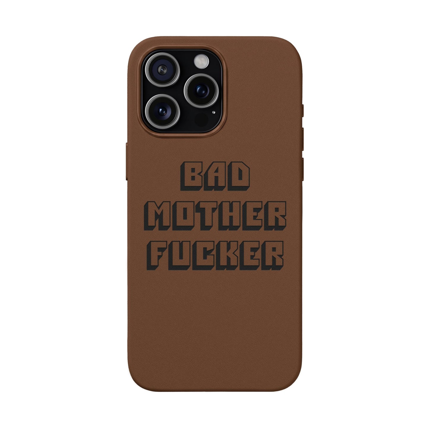 Bad MF faux leather phone case