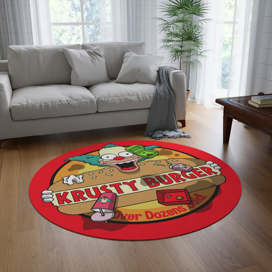 K Burger SOILED round rug