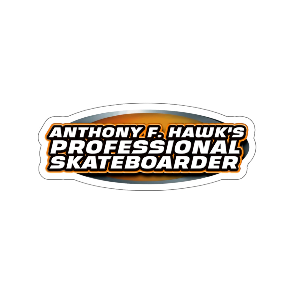 Anthony F Hawk's Professional Skateboarder vinyl sticker