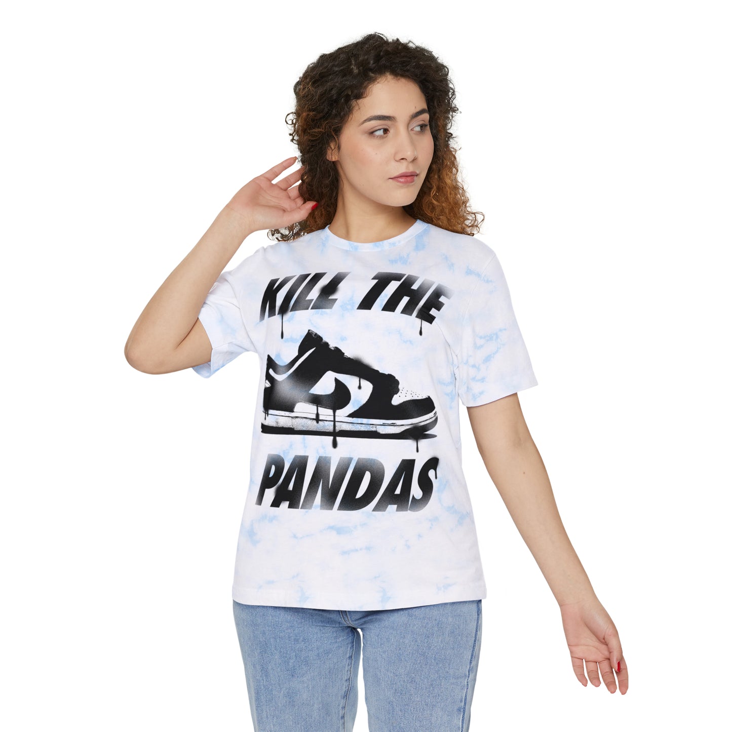 Kill the Pandas tie-dye t-shirt
