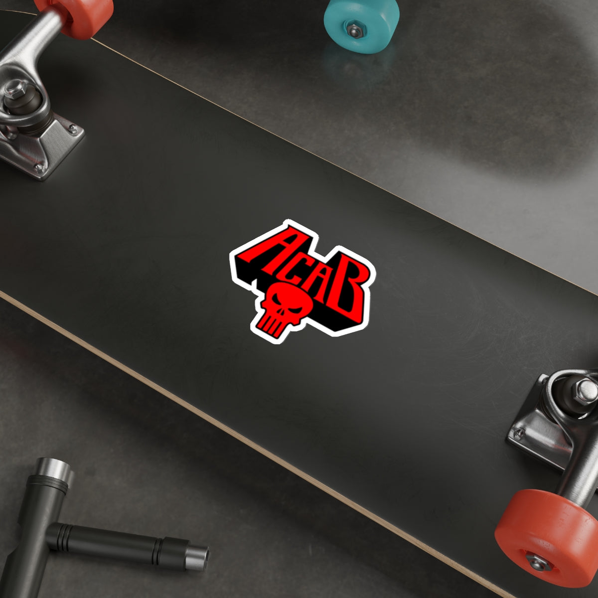 Archaic Corrupt And Broken RED vinyl sticker
