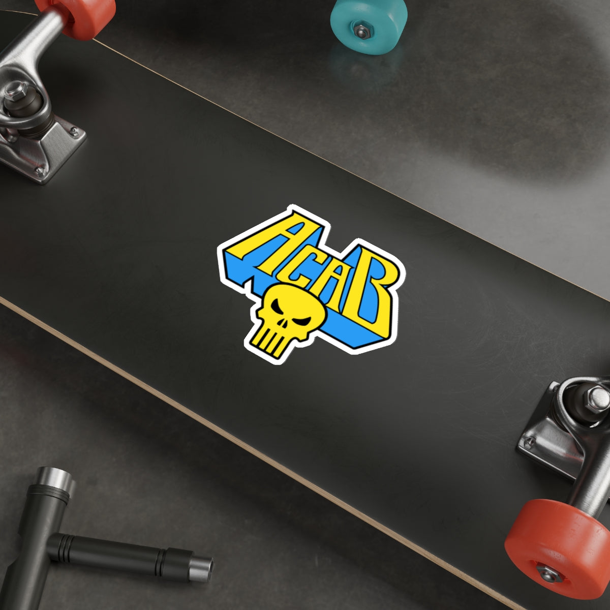 Archaic Corrupt And Broken YELLOW vinyl sticker