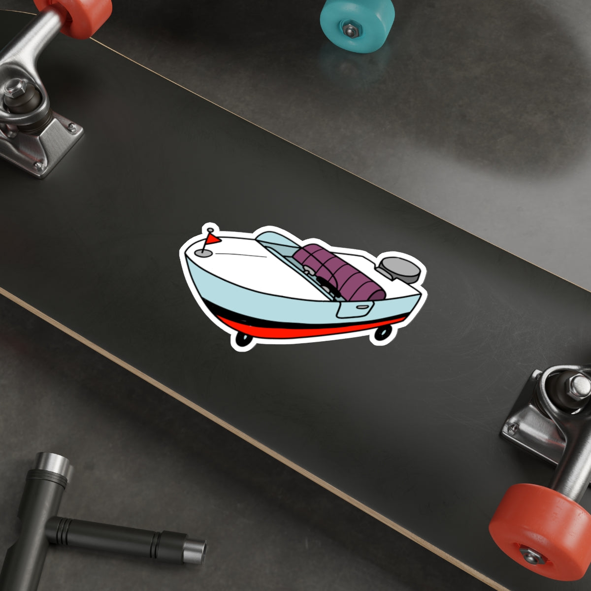 Boatmobile vinyl sticker