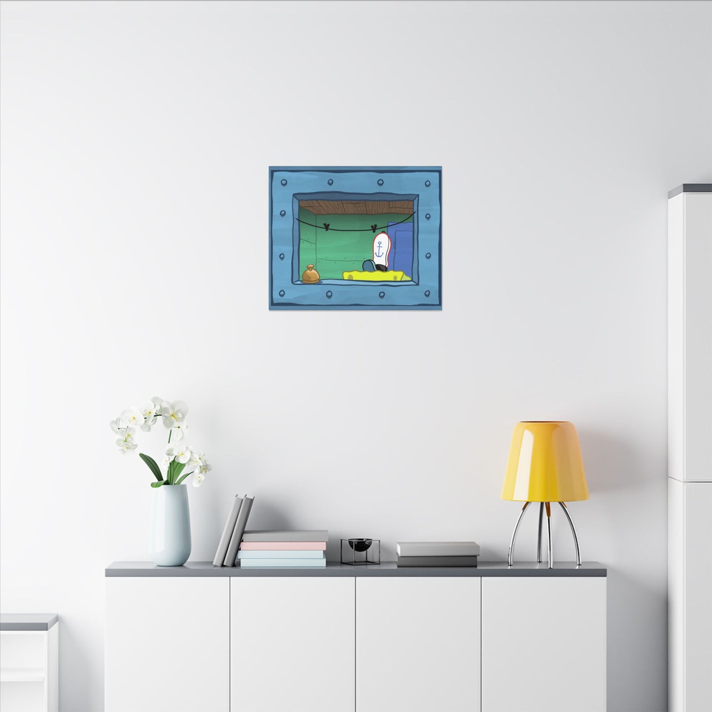 Fry Cook Window canvas print