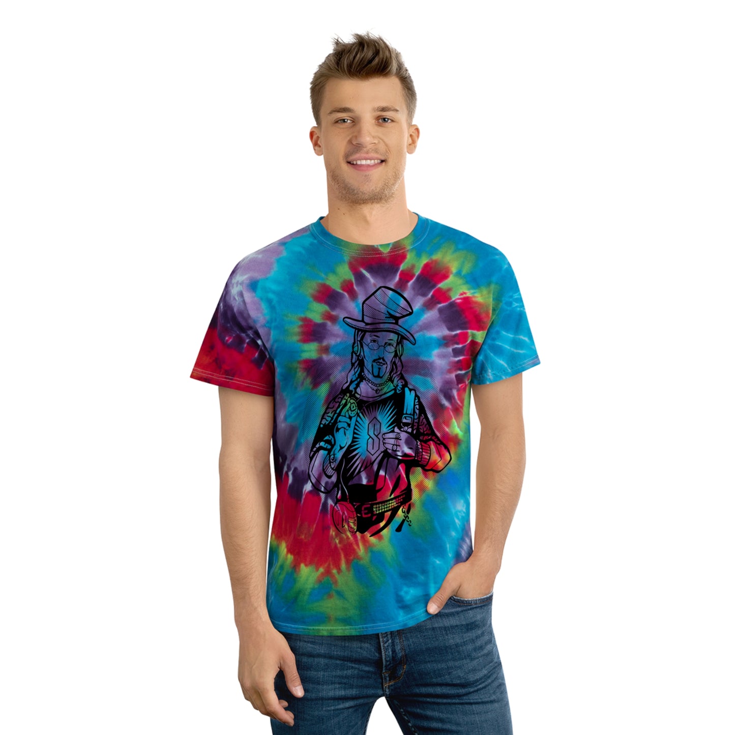 Jesus Is All That and a Bag of Chips tie-dye t-shirt