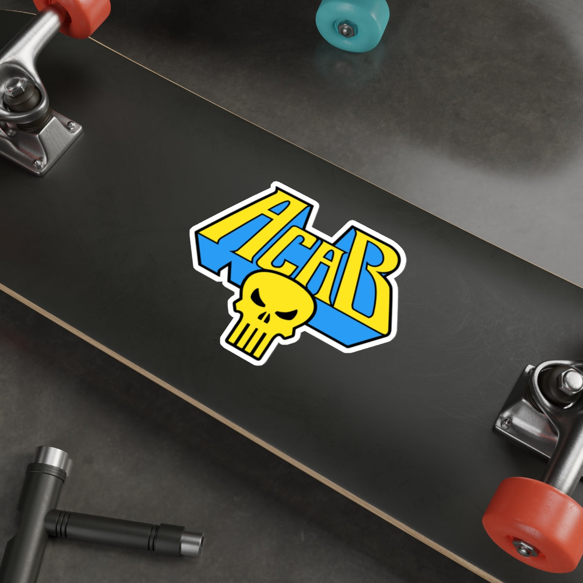Archaic Corrupt And Broken YELLOW vinyl sticker