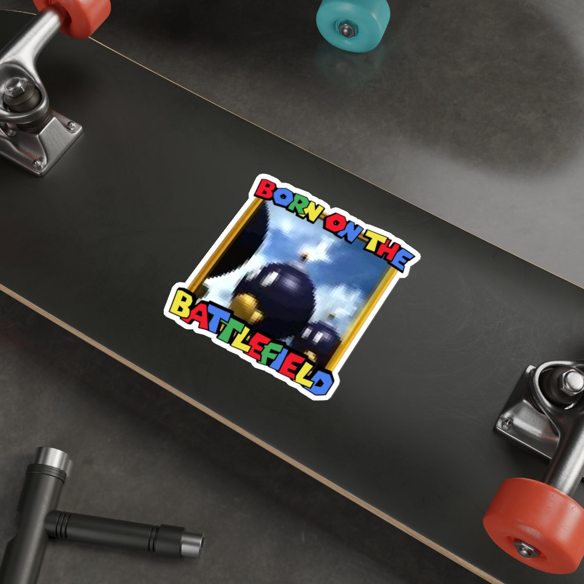 Born On the Battlefield vinyl sticker