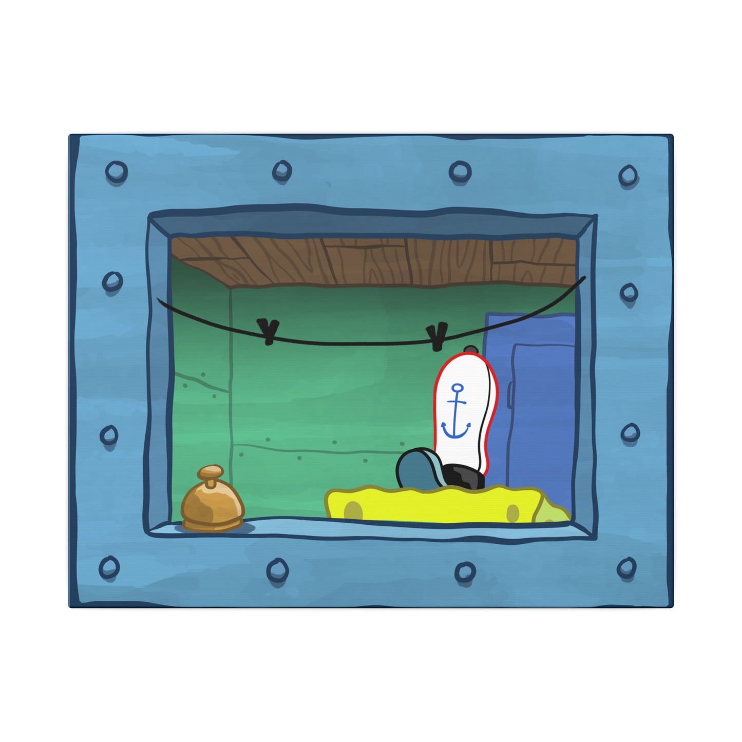 Fry Cook Window canvas print