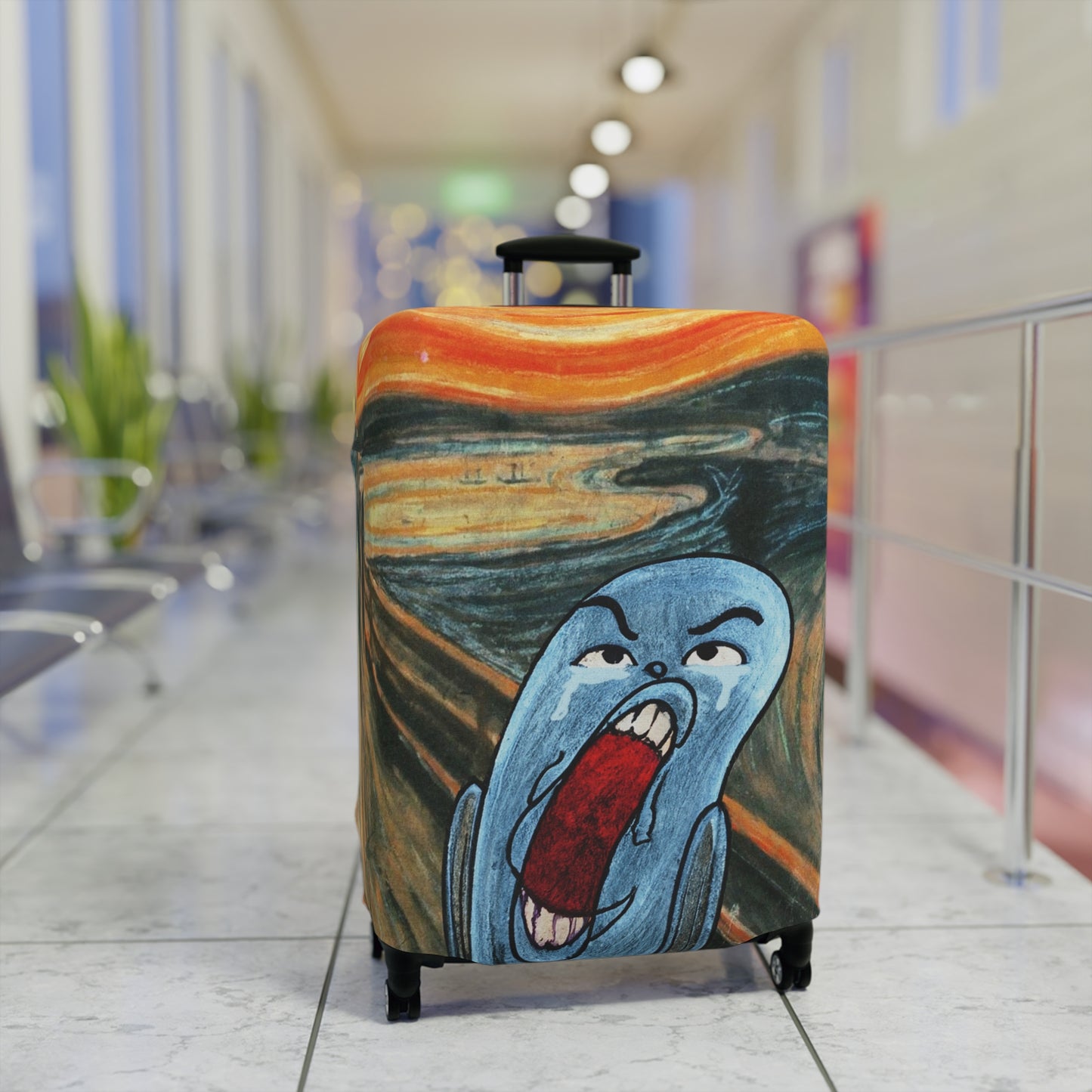 The Ugly Smell Scream luggage cover