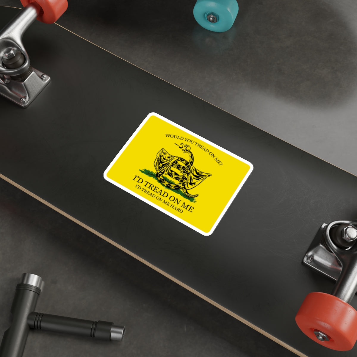 Would You Tread On Me? vinyl sticker