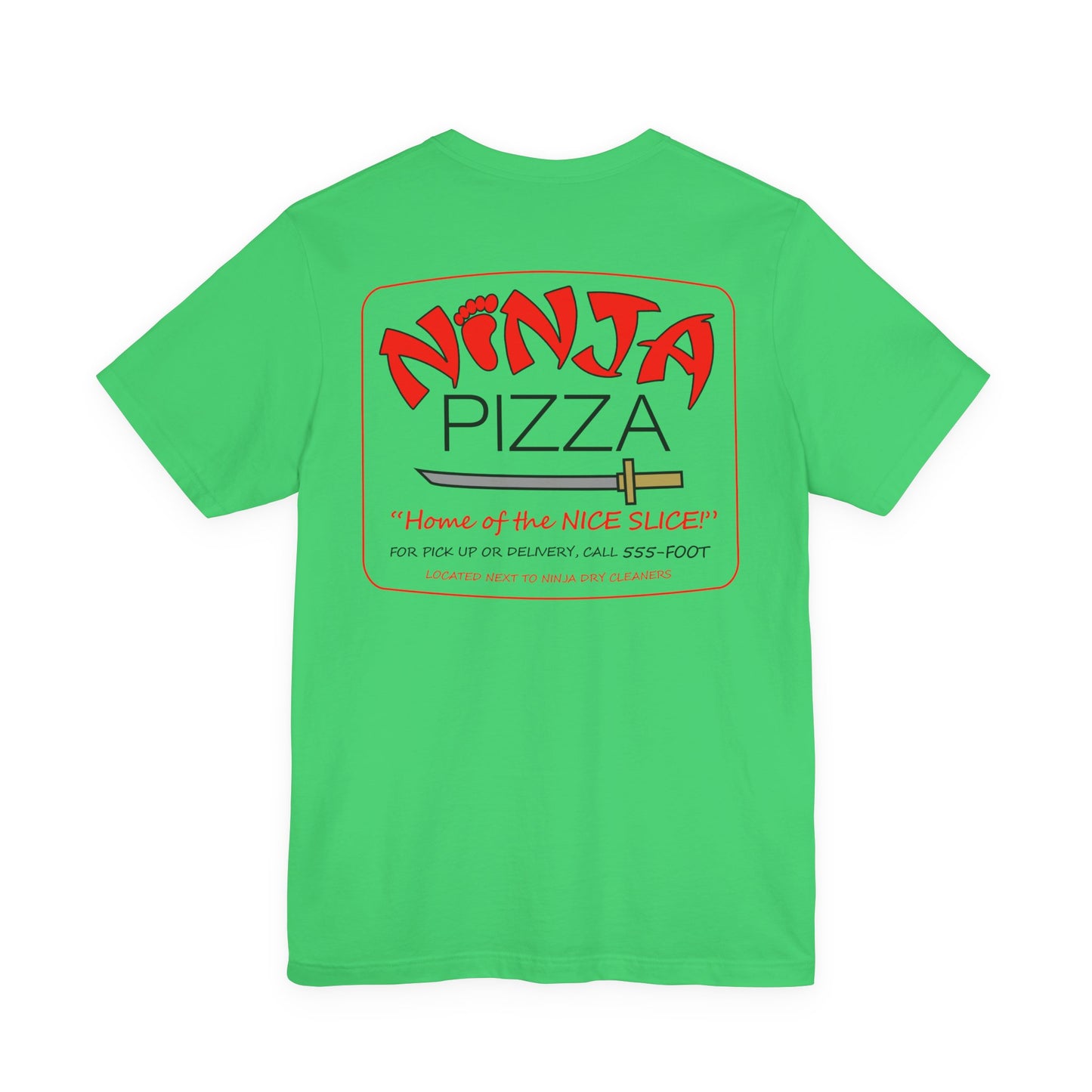 Ninja Pizza double-sided t-shirt