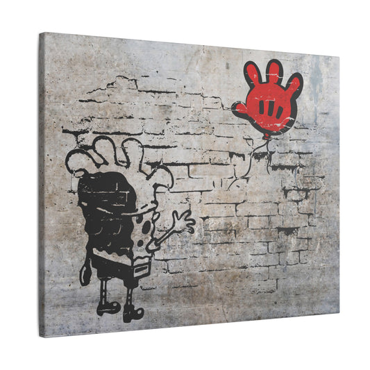 Sponge with Balloon 20" x 16" canvas print