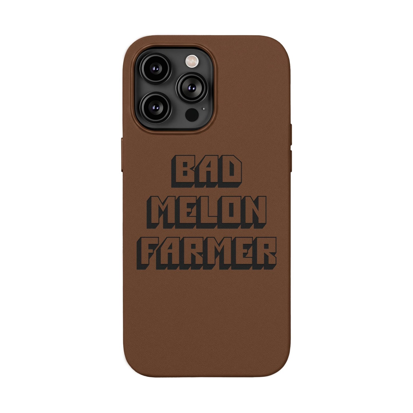Bad Melon Farmer faux leather phone case