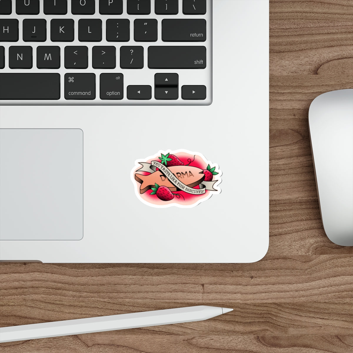 You Taste Like Fish Biscuits vinyl sticker