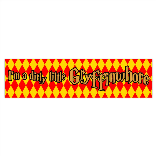 Dirty Potter Gryffinwhore bumper sticker