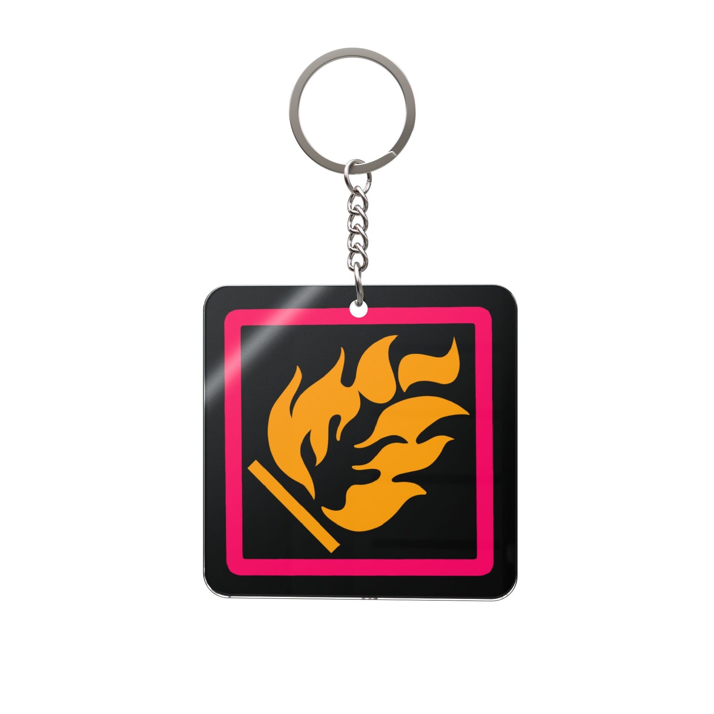 Acid Burn acrylic keychain