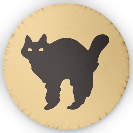 Spooky Cat Sugar Cookie plush throw pillow