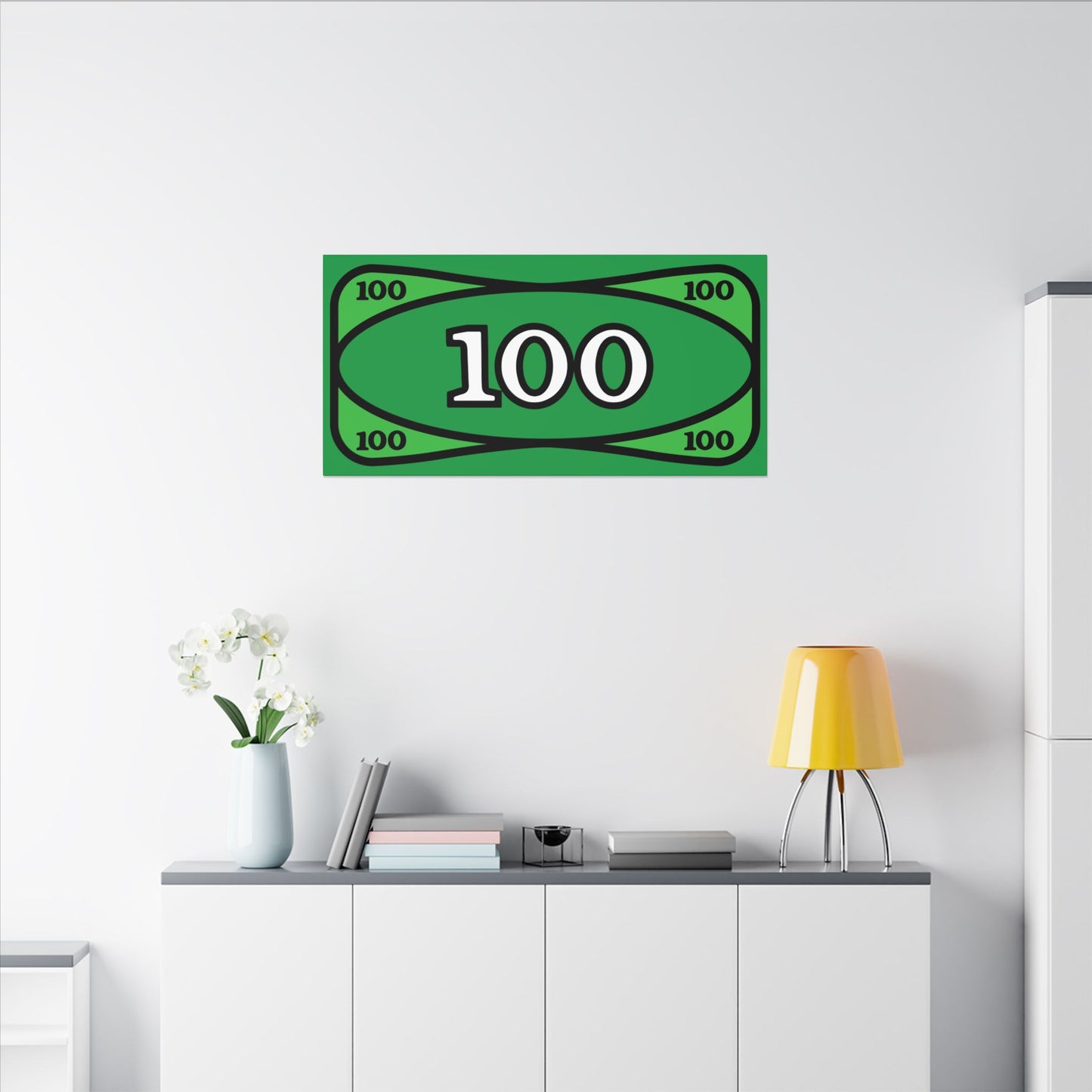 The Almighty Block Dollar canvas print